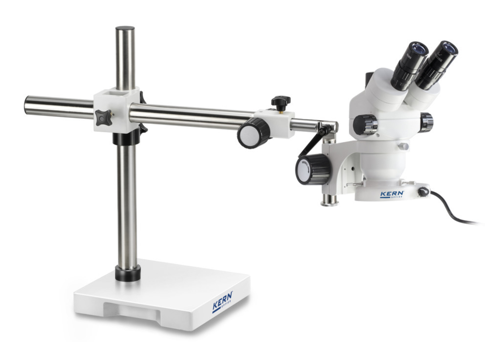 Kit de stéréomicroscope KERN Optics OZM 912, tube binoculaire, objectif 0,7x-4,5x, bras télescopique - 1
