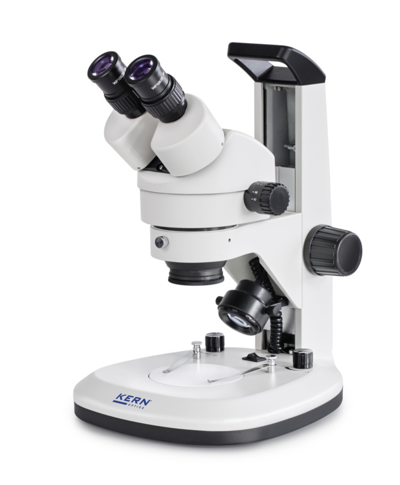 KERN Optics Stereo-Zoom-mikroskooppi OZL467, tubus binokul.,näkökent.Ø 20.0mm, mekaaninen jalusta - 1