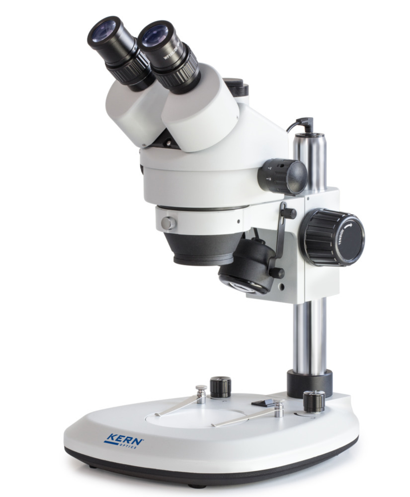 Microscopio con zoom estéreo KERN Optics OZL 463, binocular, visión Ø 28.6 mm - 4.4 mm, columna inox - 1