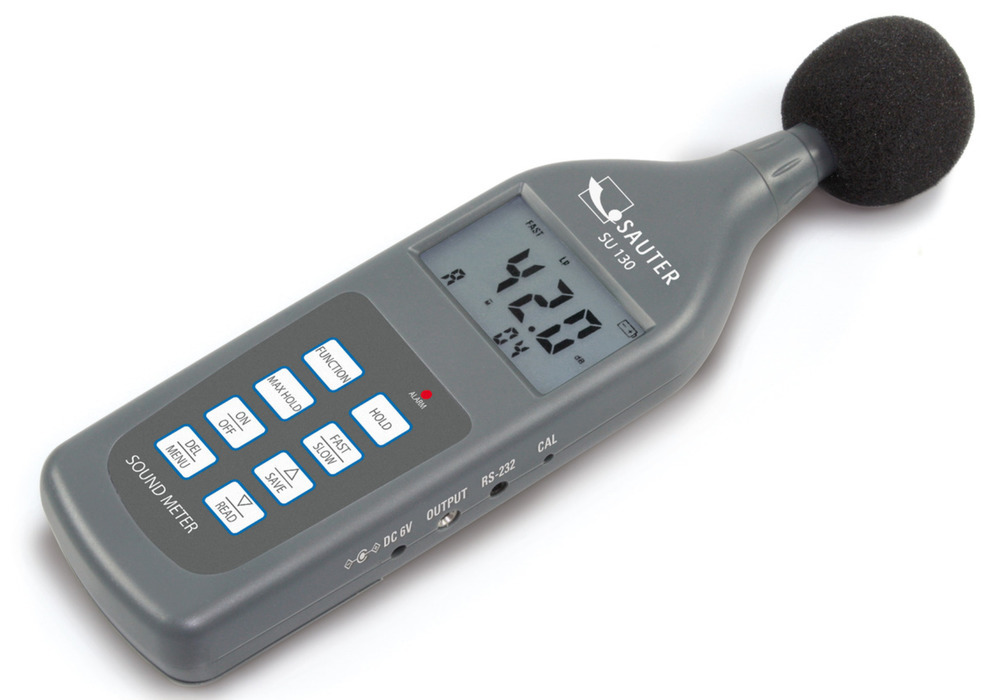 Medidor de nivel de sonido Sauter SU 130, rango de medición 30-130 dB - 1