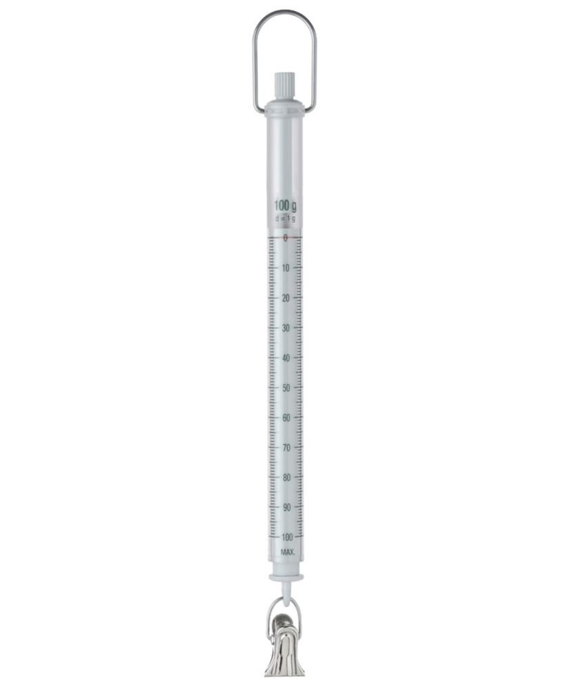 Mechaniczna waga sprężynowa Sauter 287-106, maksymalny zakres ważenia 100 g, dokładność odczytu 1 g - 1
