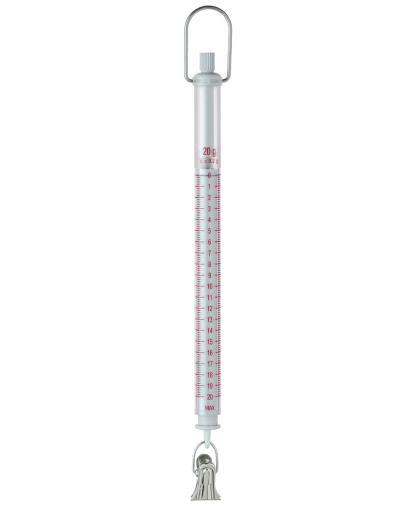 Mechaniczna waga sprężynowa Sauter 287-102, maksymalny zakres ważenia 20 g, dokładność odczytu 0,2 g - 1