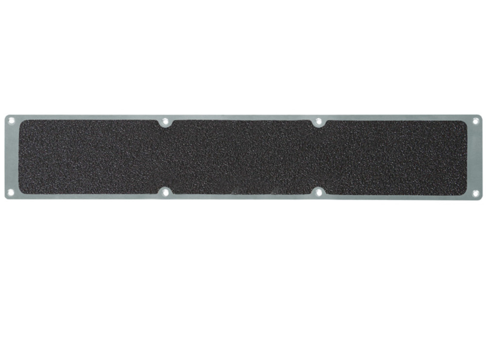 Placa antideslizante, aluminio, extra resistente, negro, 1000 x 114 mm - 1