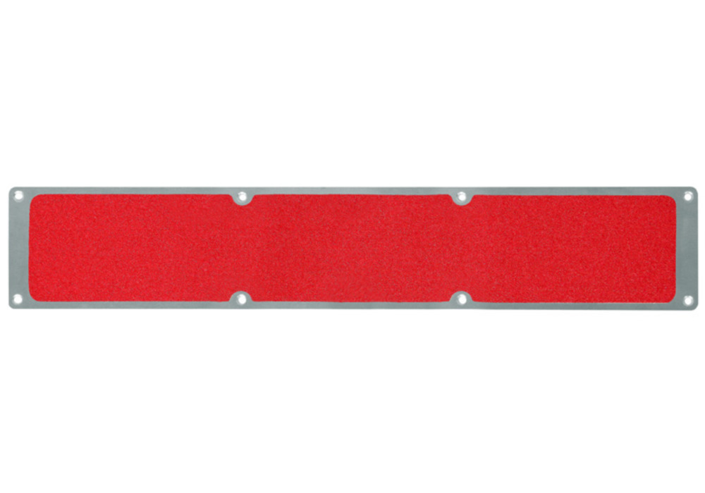 Antislipplaat, aluminium m2, universeel, rood, 1000 x 114 mm - 1