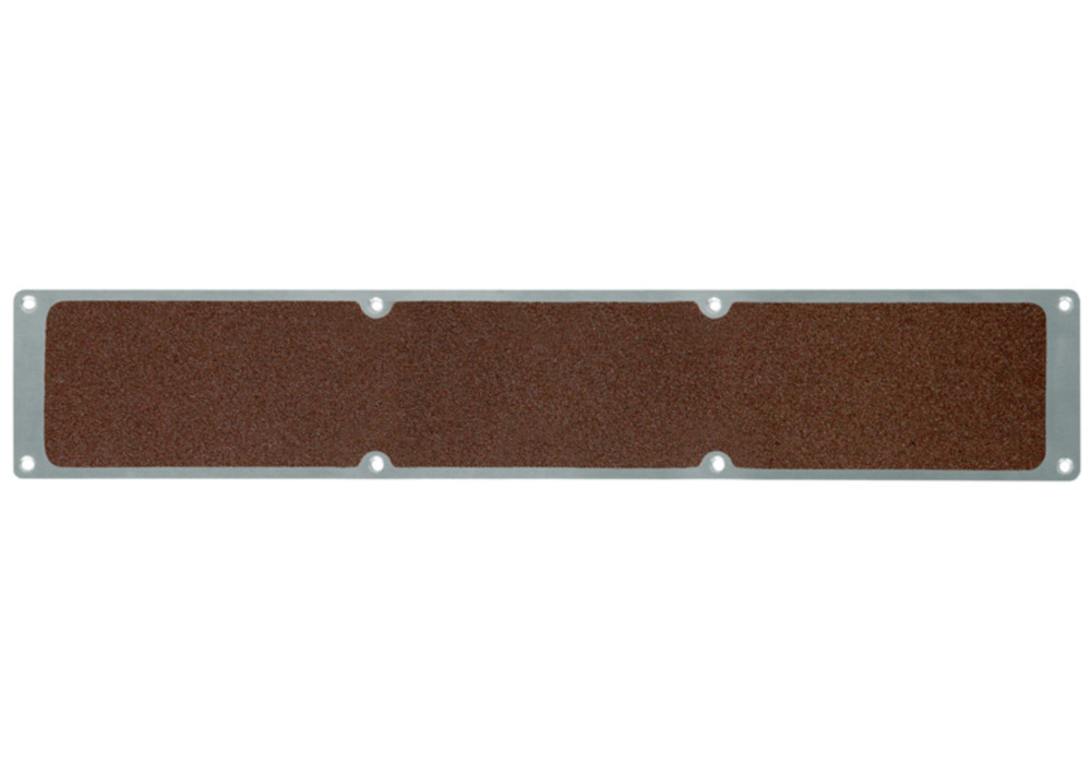 Placa antideslizante, aluminio, Universal, marrón, 1000 x 114 mm - 1