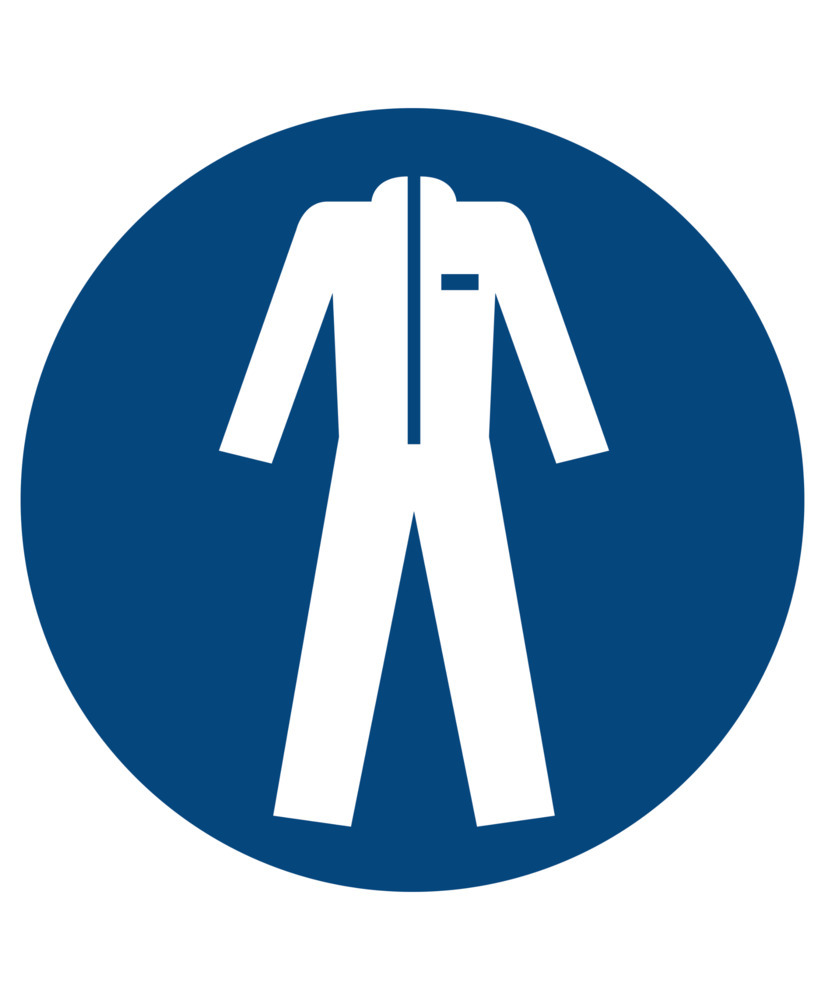 Segnale di prescrizione Indossare indumenti protettivi, ISO7010, plastica, 100 mm, 10 pz. - 1
