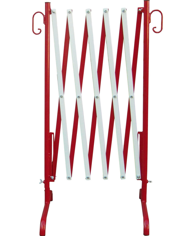 Absperrschere rot/weiß, ausziehbar bis 2,50 m x 1,00 m, standfest - 1