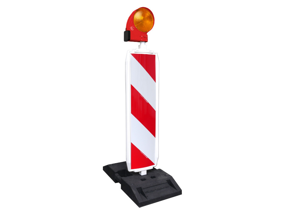 Feu de balisage pour balises de chantier, sortie de lumière double face, rouge - 2