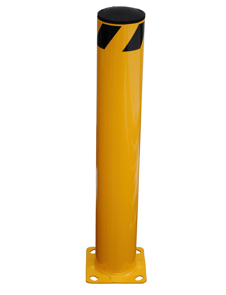 Vestil Steel Pipe Safety Bollard 36 In. x 5-1/2 In. Yellow - 3