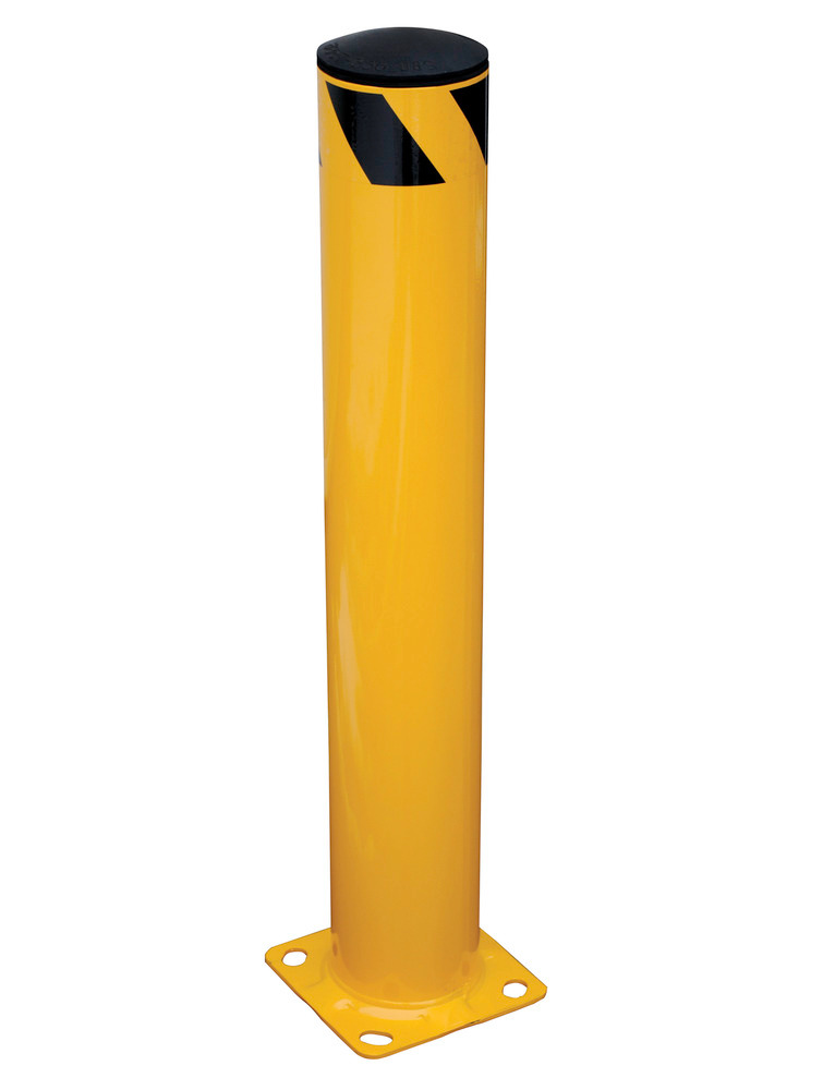 Vestil Steel Pipe Safety Bollard 36 In. x 5-1/2 In. Yellow - 2
