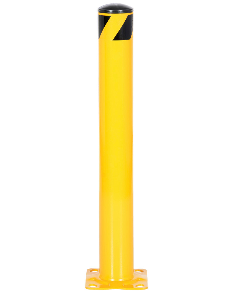 Vestil Steel Pipe Safety Bollard 36 In. x 4-1/2 In. Yellow - 3