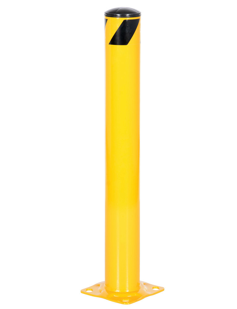 Vestil Steel Pipe Safety Bollard 36 In. x 4-1/2 In. Yellow - 2