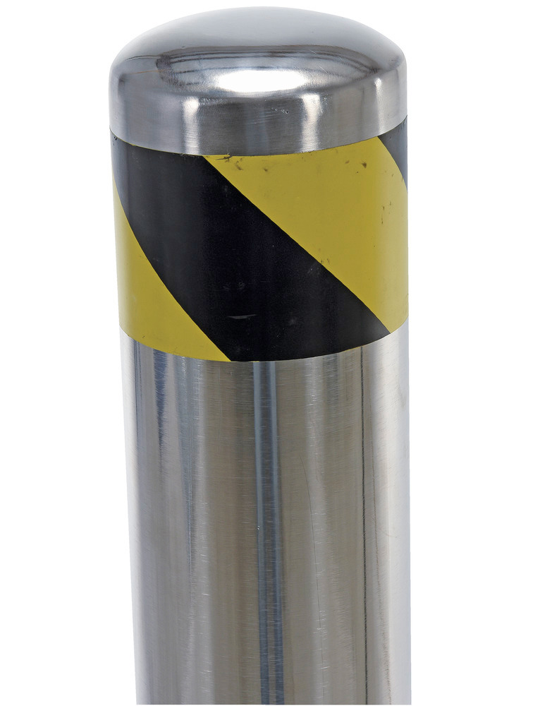 Vestil Stainless Steel Pipe Safety Bollard 42 In. x 4-1/2 In. Silver - 2