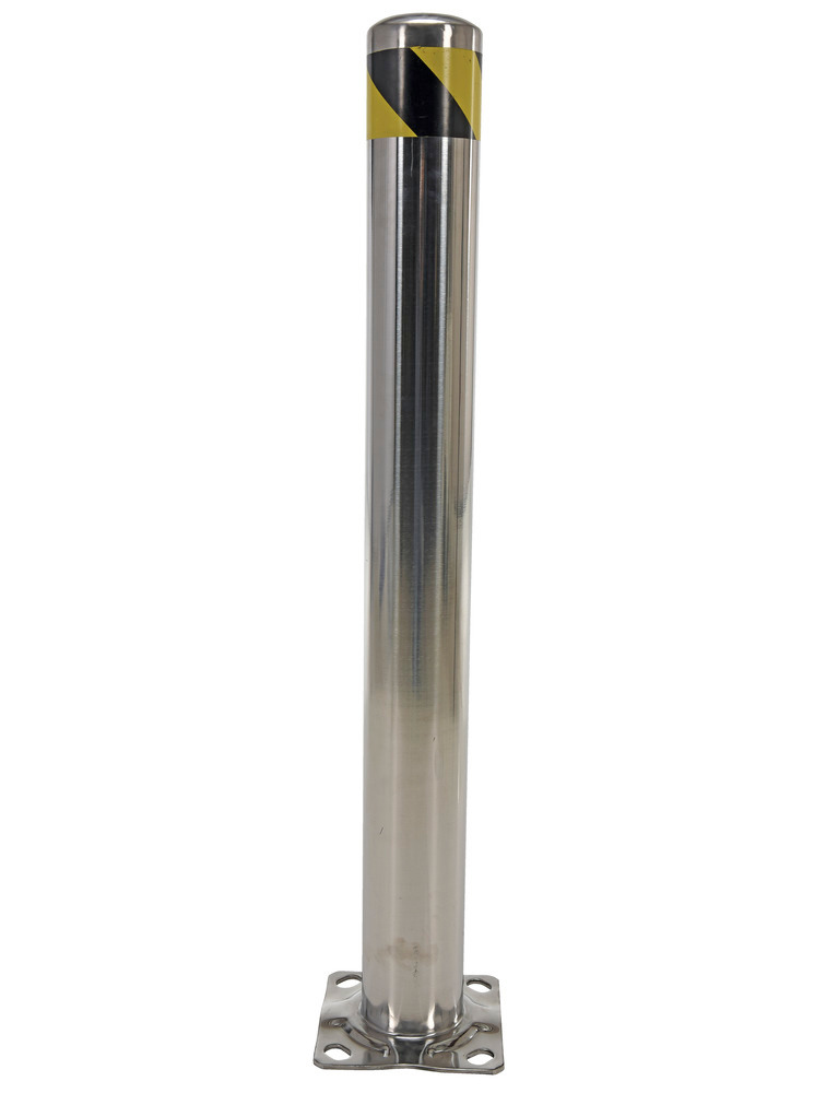 Vestil Stainless Steel Pipe Safety Bollard 42 In. x 4-1/2 In. Silver - 5