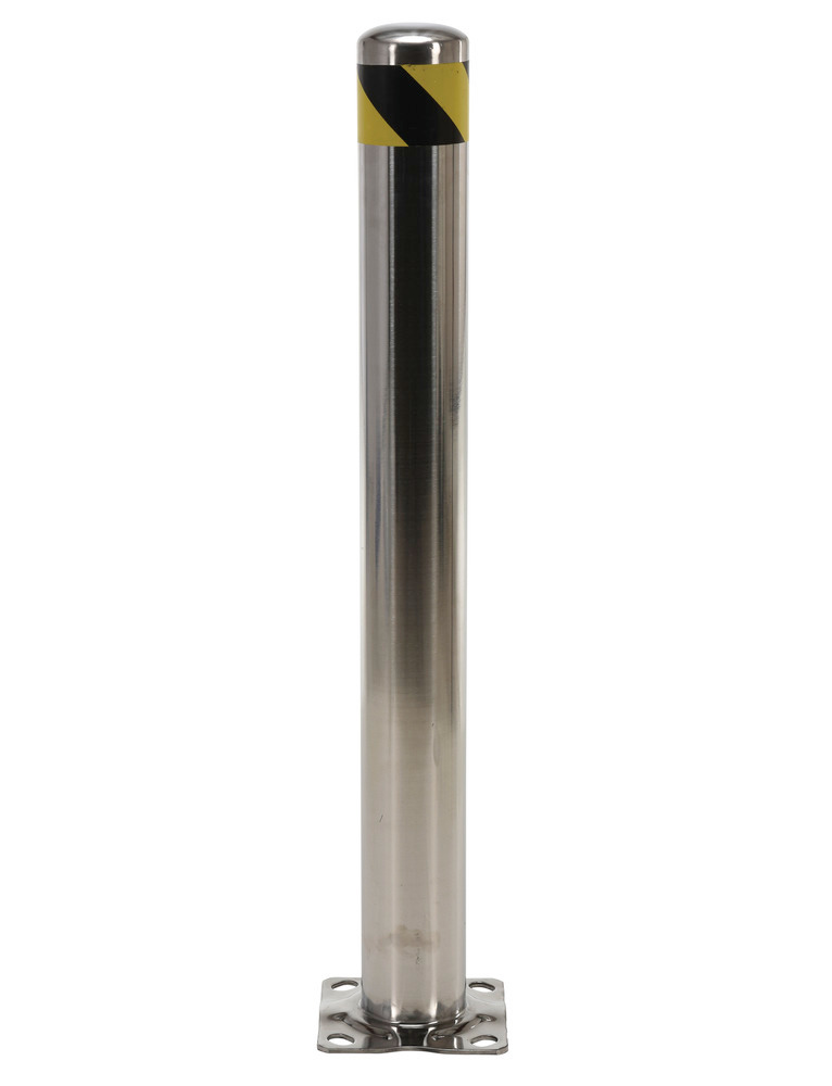 Vestil Stainless Steel Pipe Safety Bollard 42 In. x 4-1/2 In. Silver - 4