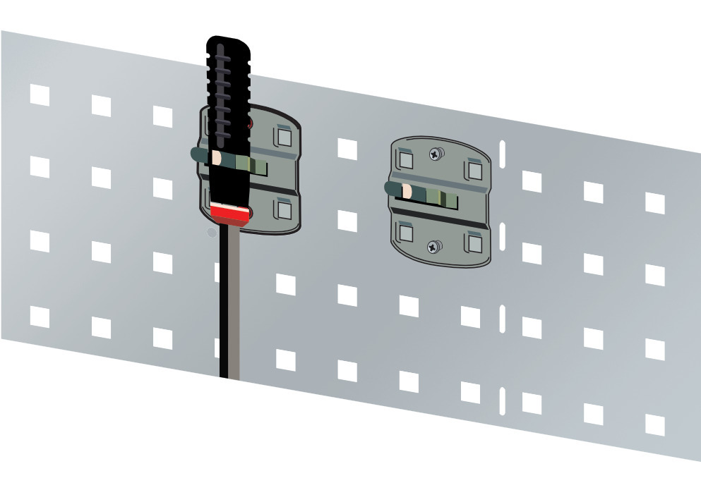 Werkzeugklemme, Durchmesser 32 mm, große grundplatte, 5 Stück - 1