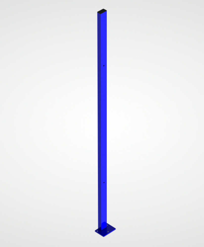 Sistema di pareti divisorie 9200, montante intermedio, blu oltremare - 1