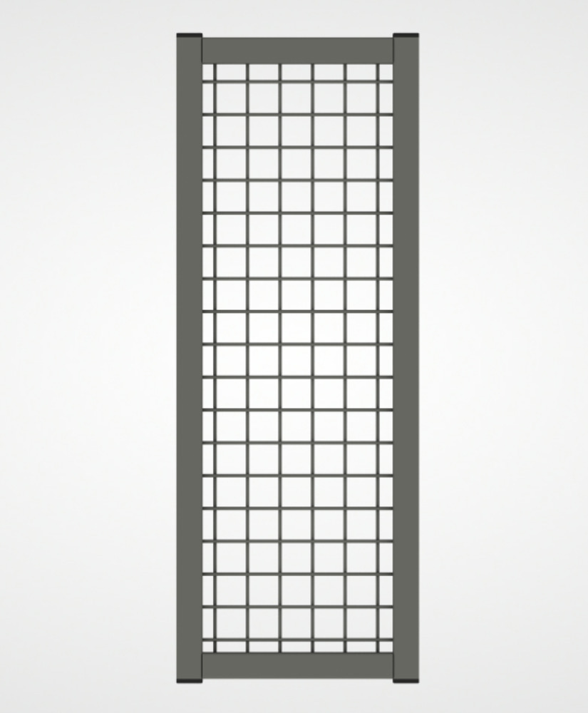 Partition wall system 9200, add-on element W 300 mm, dust grey - 1