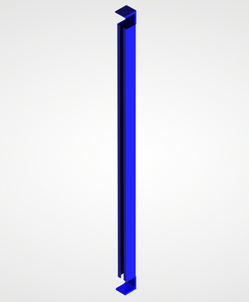 Système de cloisonnement 9200, élément de rehausse pour traverse d'habillage, bleu marine - 1