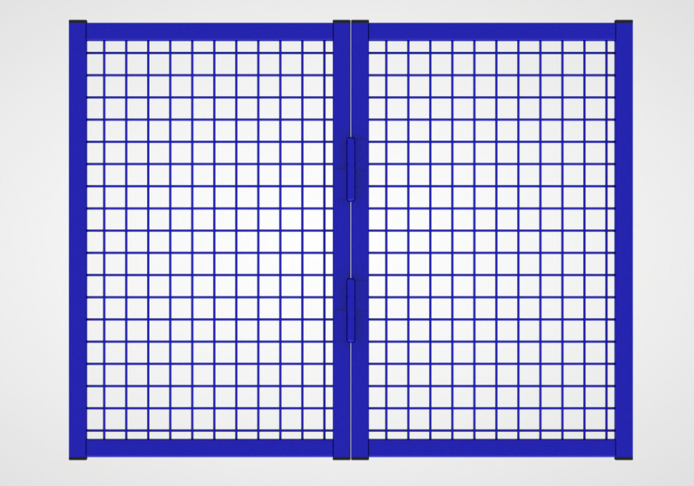 Sistema di pareti divisorie 9200, elemento sopralzo angolare Vario L 500/500 mm, blu oltremare - 1