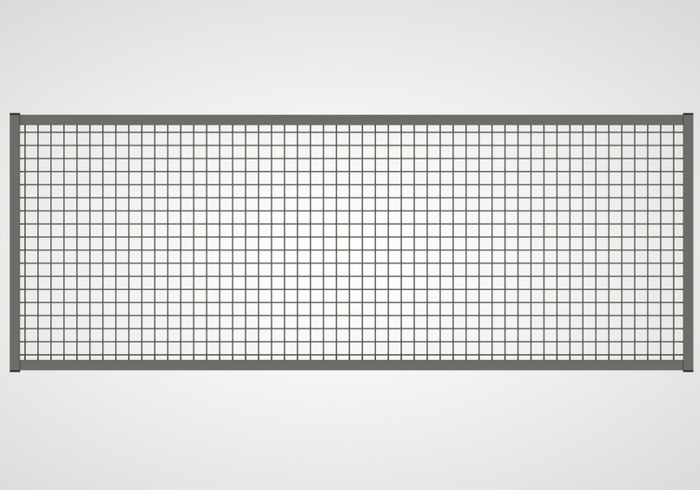Partition wall system 9200, add-on element for sliding door, W 2000 mm, dust grey - 2