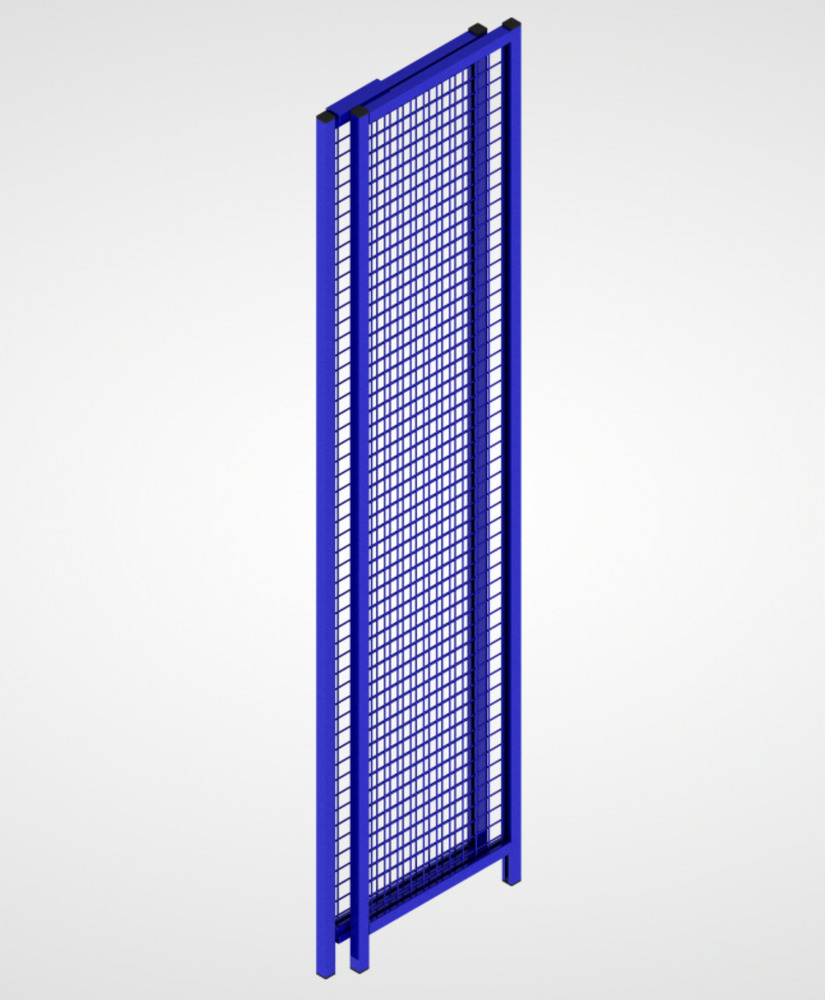 Partition wall system 9200, Vario panel, W 550 - 950 mm, ultramarine blue - 3