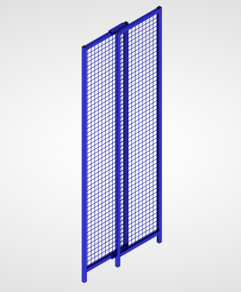 Partition wall system 9200, Vario panel, W 550 - 950 mm, ultramarine blue - 2
