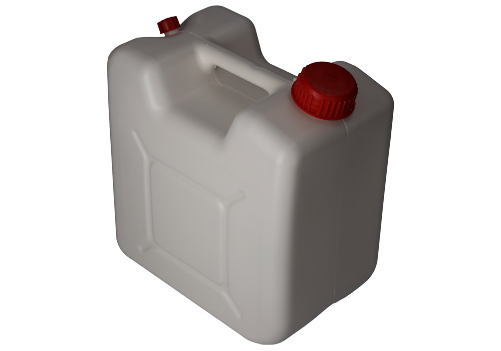 Jerricã para gestão de resíduos em PE-HD, bocal de enchimento e rosca de ventilação, 10 L, branco - 6