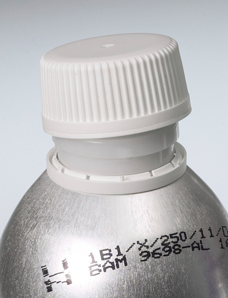 Aluminum bottle, AL 99.5, 38 ml w/ cap - 2