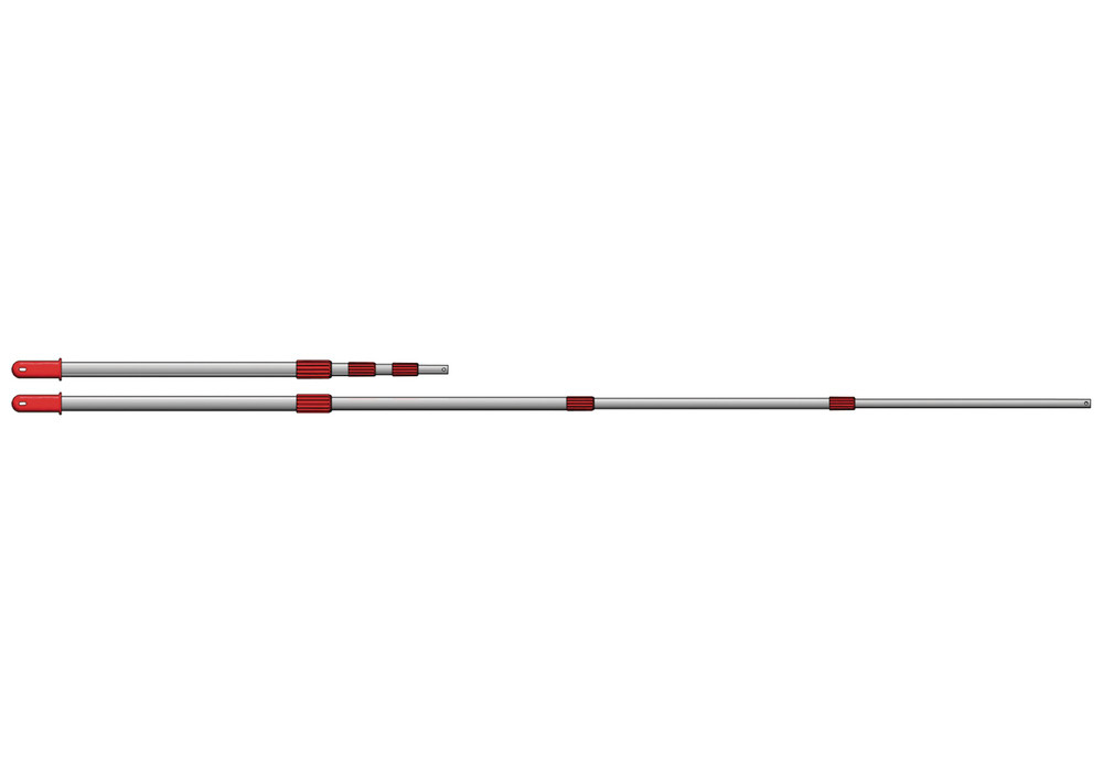 Telescopic rod, infinitely adj. 175-600 cm, 4 rods - 1