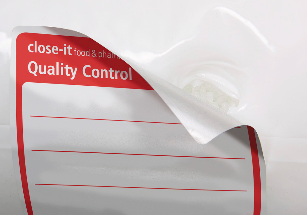 close-it food & pharma control seal, 95x95 mm, red - 9