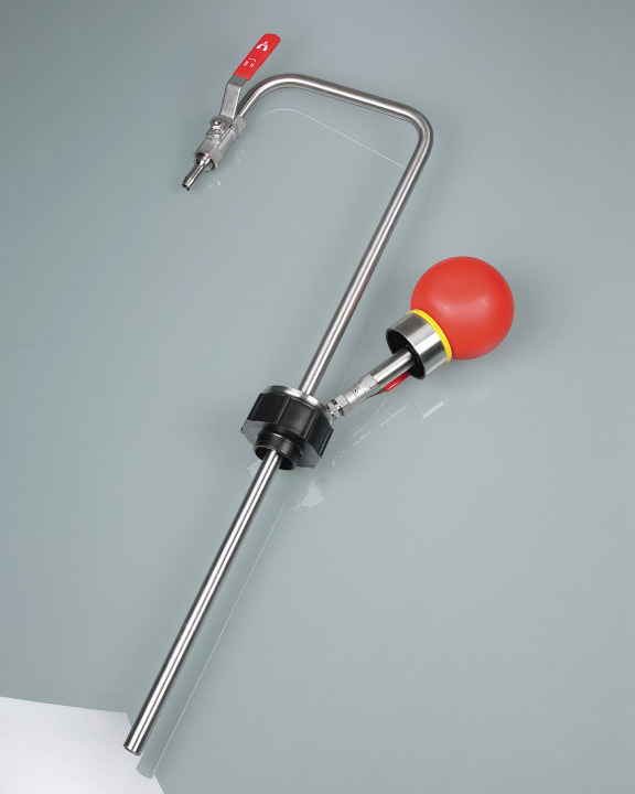 Solvent pump hand operated for tin-foil can., 60cm - 8