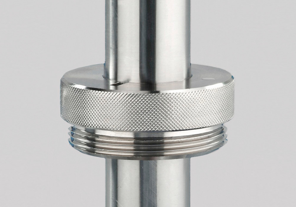 Brass barrel screw joint, R2" steel fine, outer - 1