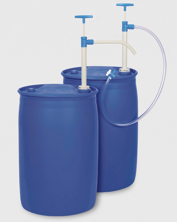 PP barrel pump w/discharge tube, 125cm, 300ml/str. - 1