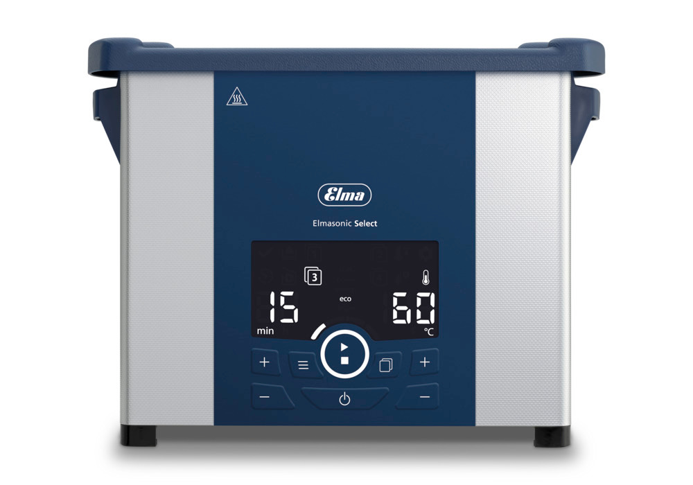 Ultraljudstvätt Elmasonic Select 30 med uppvärmning, 2,7 l totalvolym, 1 kg korgkapacitet - 1
