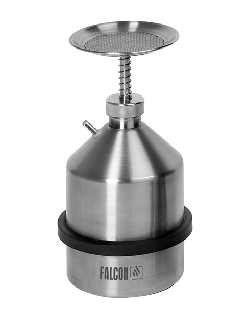 FALCON plunger can in stainless steel, 2 litre, with earth connection - 1