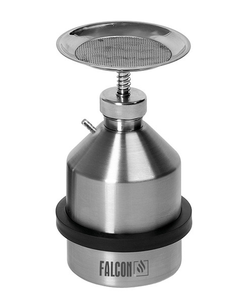 FALCON plunger can in stainless steel, 1 litre, with earth connection - 1