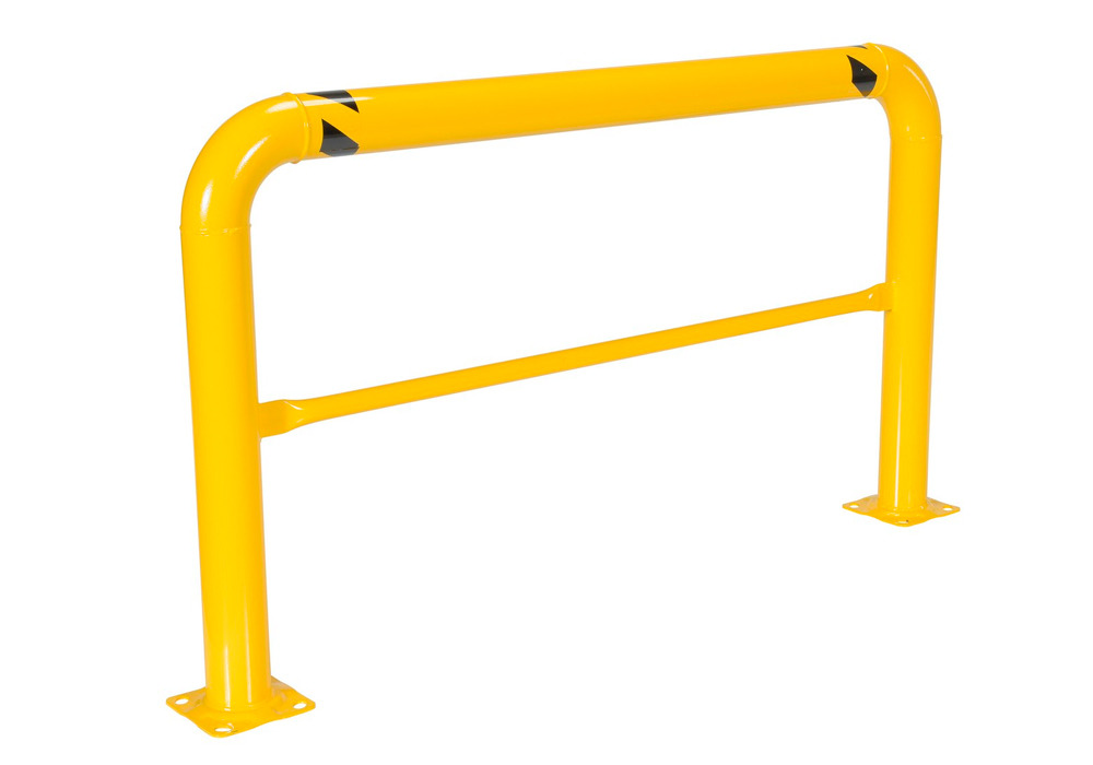 Vestil Steel High Profile Machinery and Rack Guard 72 In. x 42 In. x 4 In. Yellow - 1