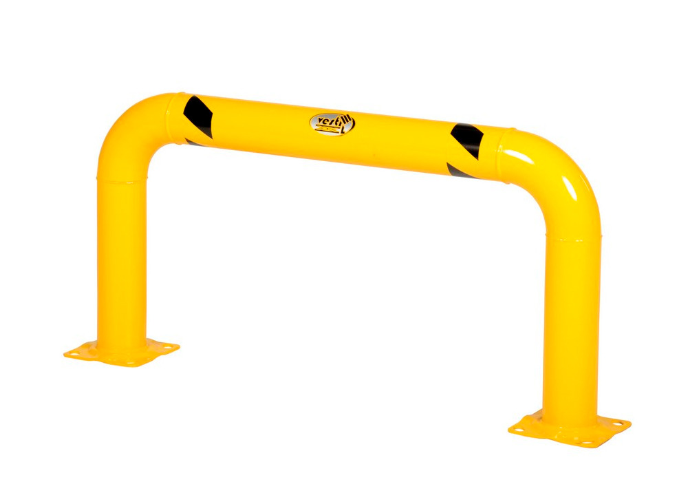 Vestil Steel High Profile Machinery and Rack Guard 48 In. x 24 In. x 4 In. Yellow - 1