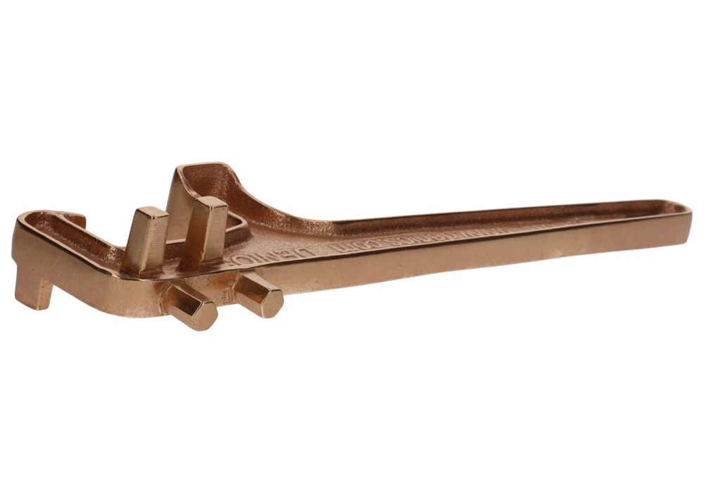 Universal tromlenøgle af bronze til spundslukninger og skruelåg - 1