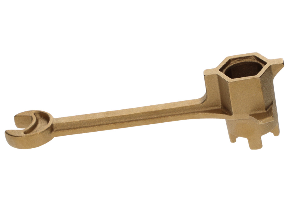 Univerzální sudový klíč z mosazi, pro otevírání sudových uzávěrů a vík - 4
