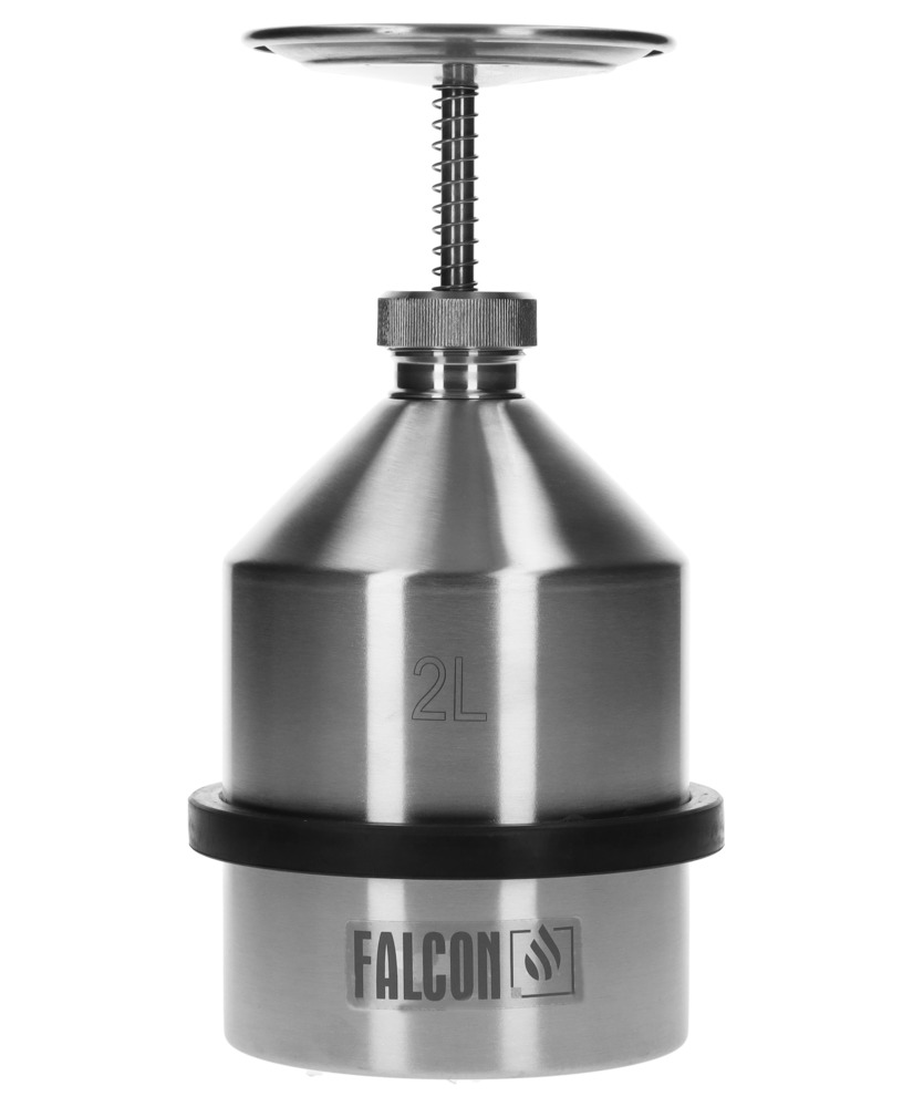 FALCON plunger cans in stainless steel, 2 litre - 1