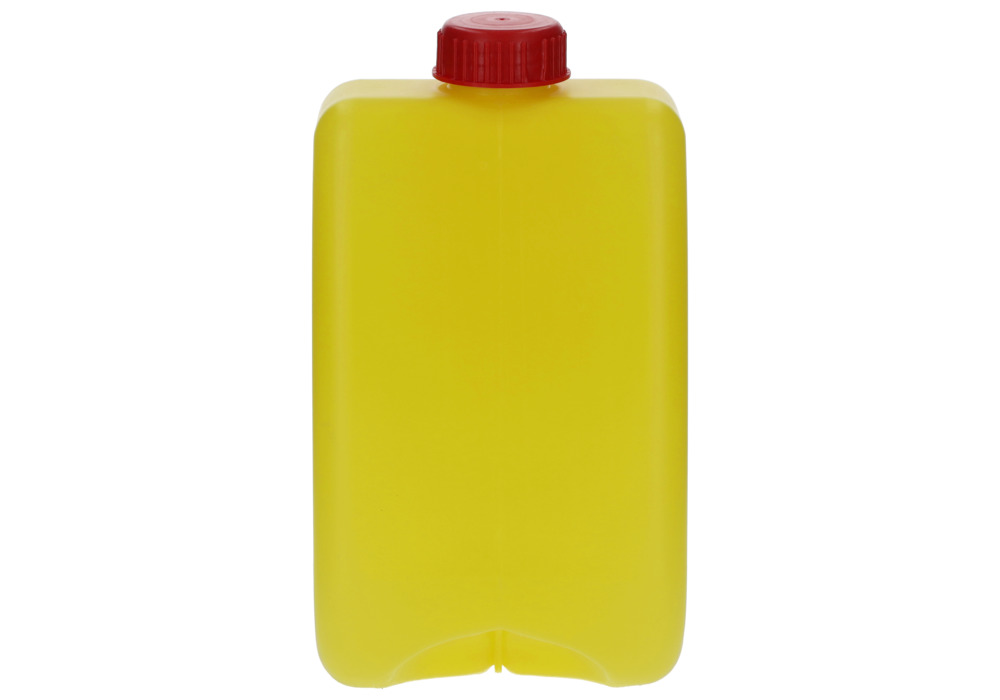 Jerricã para gestão de resíduos em PE-HD, bocal de enchimento e rosca de ventilação, 10 L, amarelo - 10