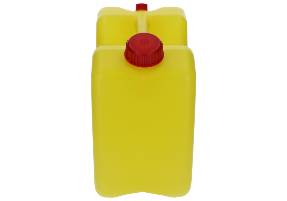 Jerricã para gestão de resíduos em PE-HD, bocal de enchimento e rosca de ventilação, 10 L, amarelo - 4