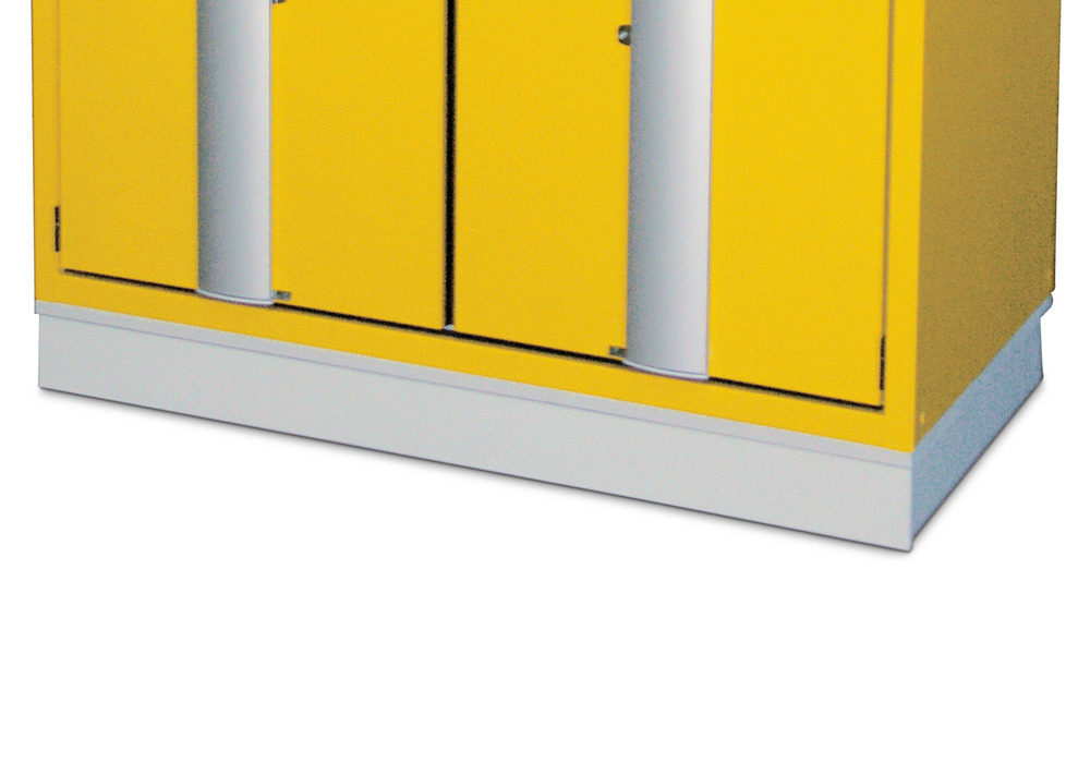 asecos transport base for hazardous material cabinets, 1200 mm wide - 1