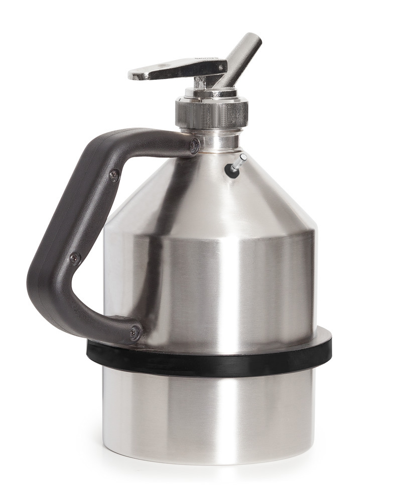 FALCON safety jug in stainless steel, with fine dosing tap, 2 litre, with earthing connection - 1