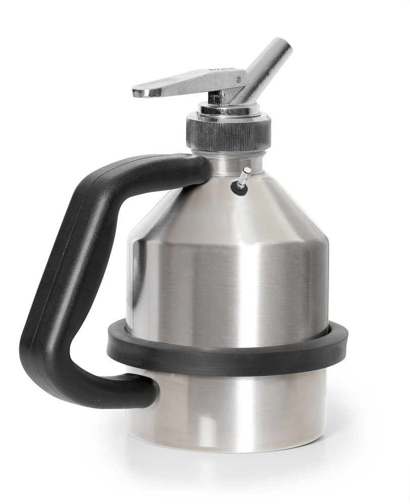FALCON safety jug in stainless steel, with fine dosing tap, 1 litre, with earthing connection - 3