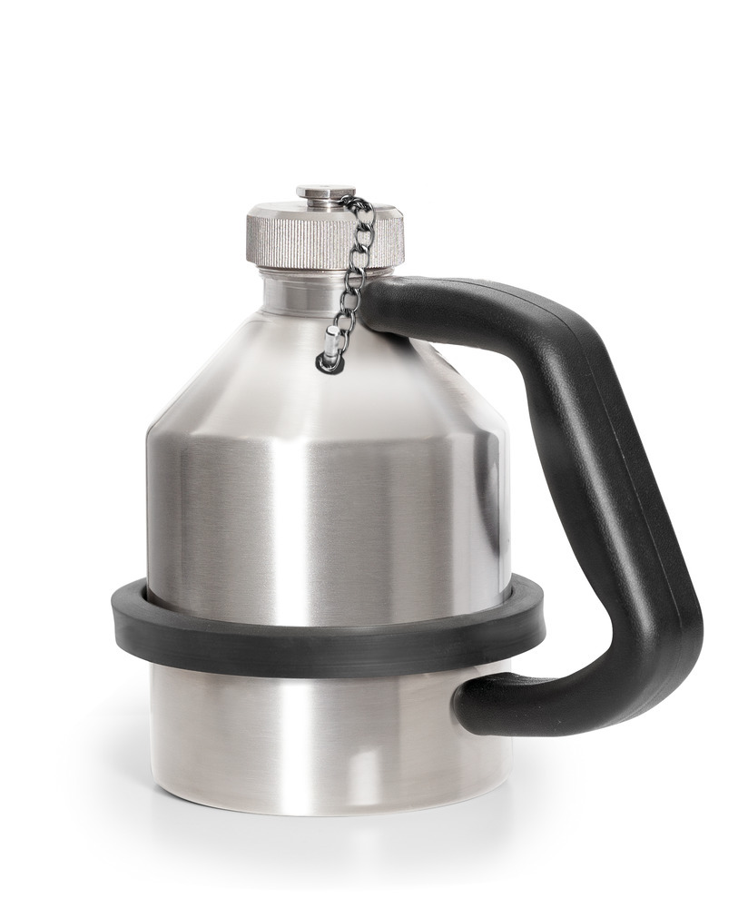 FALCON stainless steel safety jug, with screw cap, 1 litre, with earth connection - 3