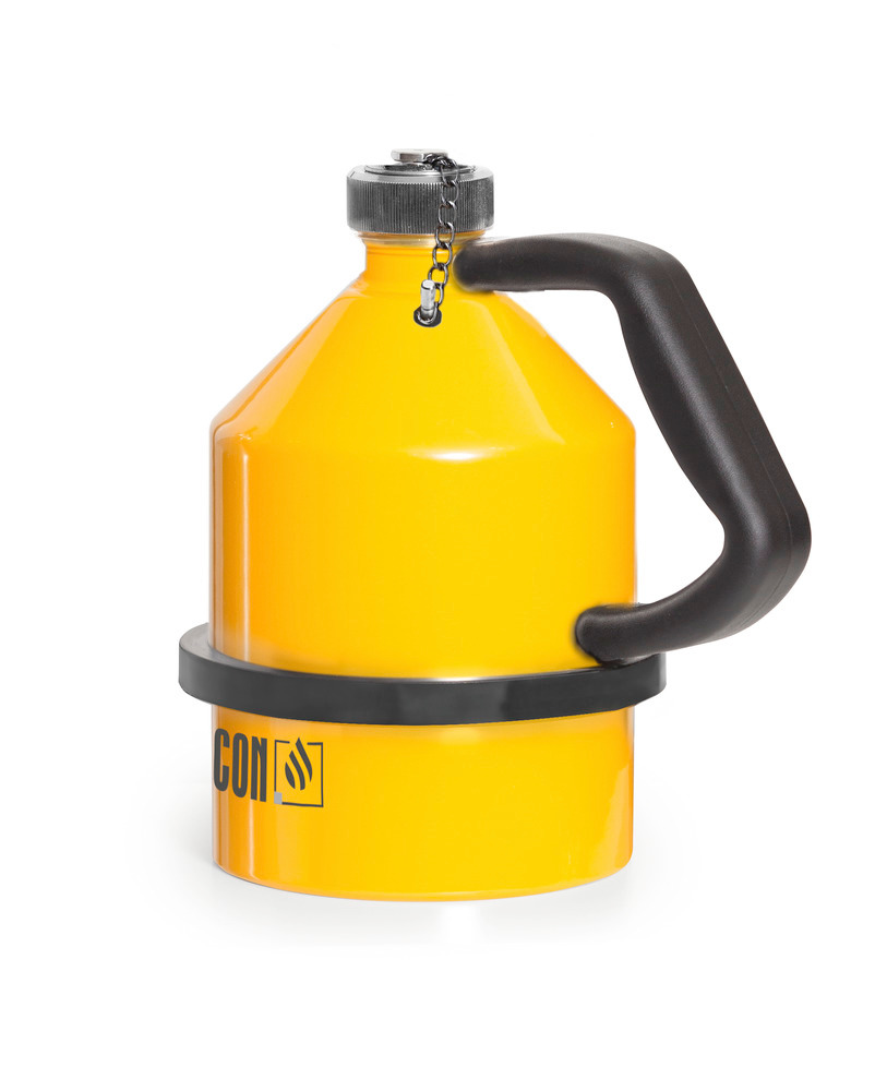 FALCON steel safety jug, painted, with screw cap, 2 litre, with earthing connection