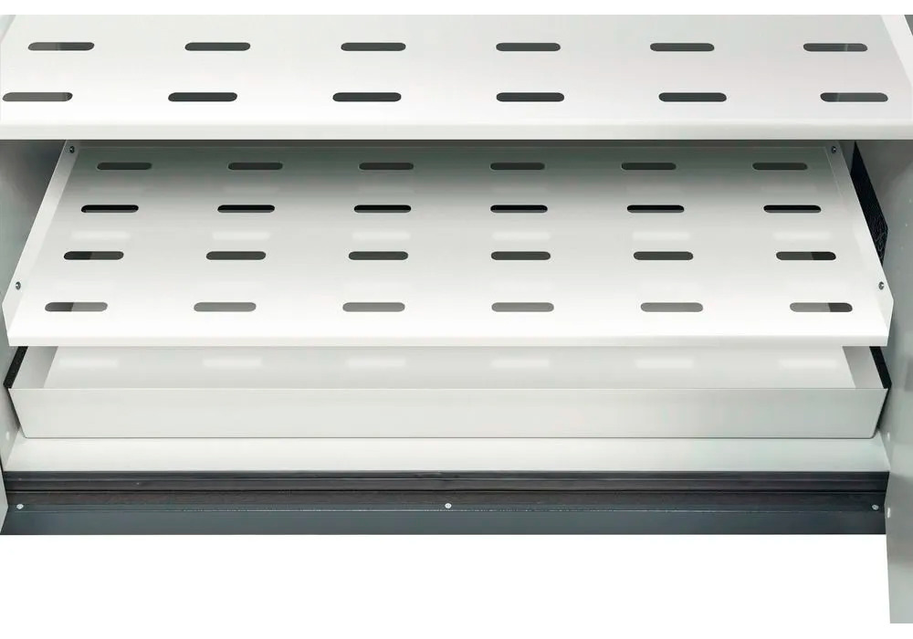 asecos lithium-ion storage cabinet, 90 Min fire resistant, 5 Shelves, 1 Door - 5